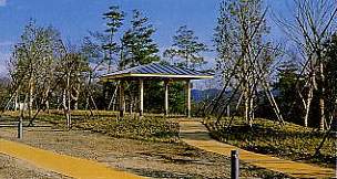 散策の小みちと東屋